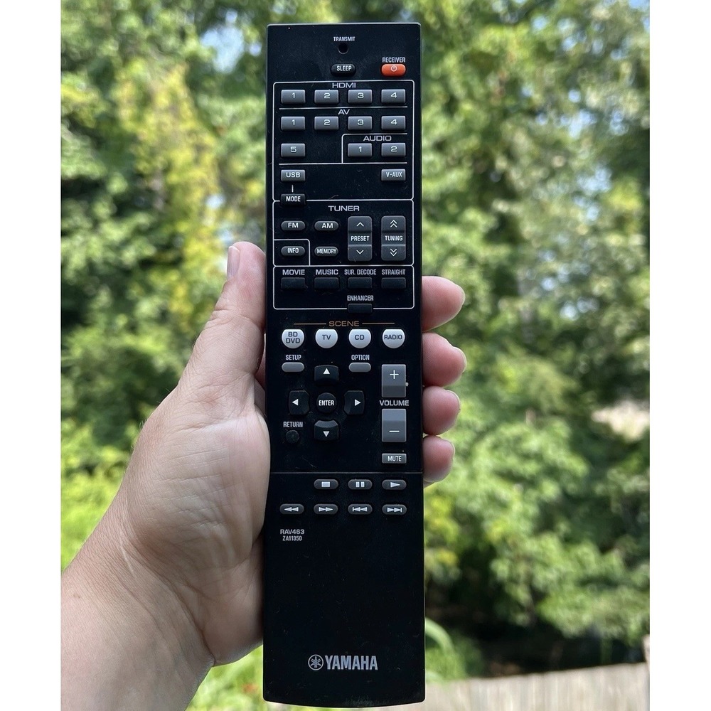 Original Yamaha RAV463 ZA11350 AV Receiver Remote Control Tested TV DVD CD Radio